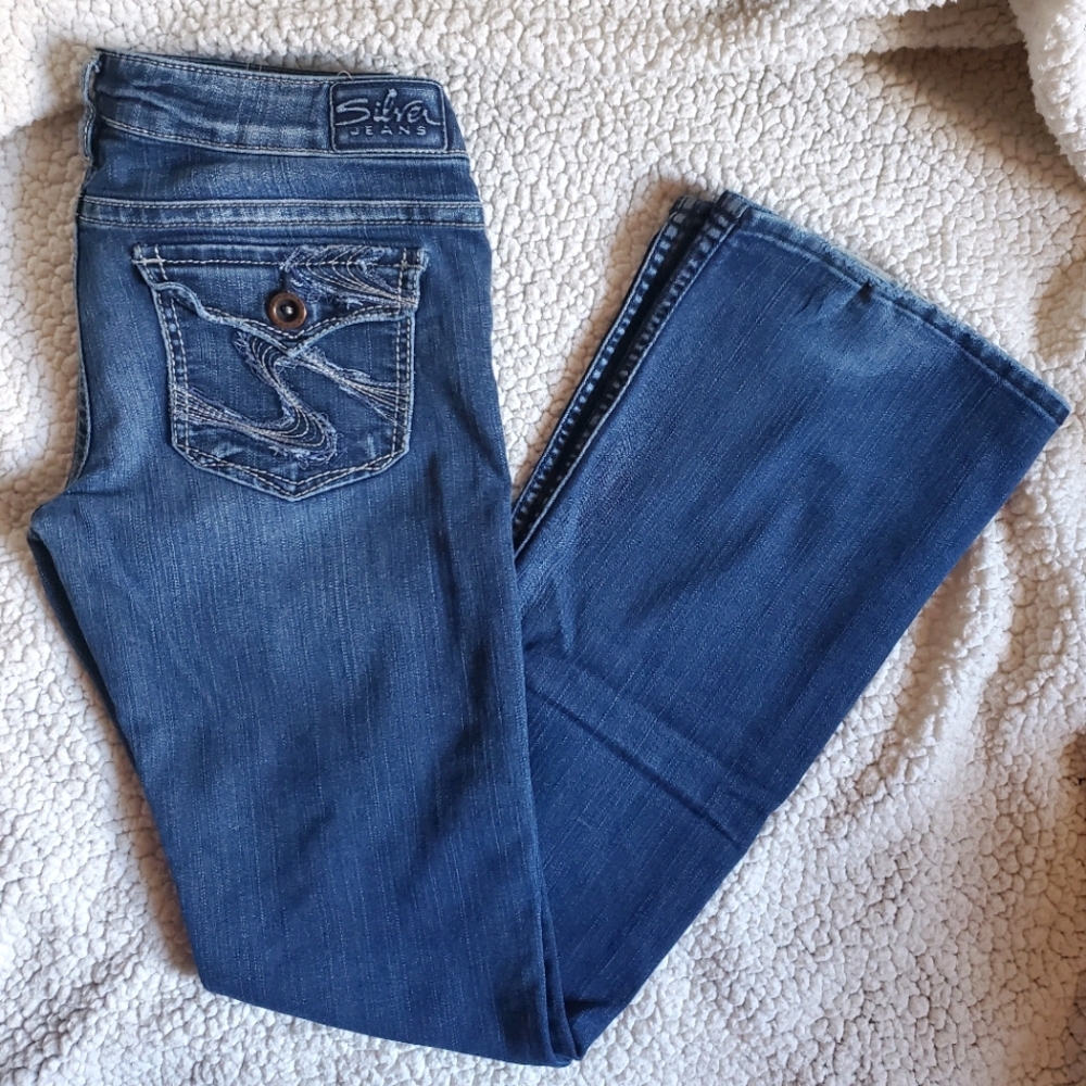 Silver Jeans Womens Wide Legged Tuesday Flap Jeans